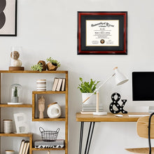 Load image into Gallery viewer, Versatile 15x18 Certificate Frame with Solid Wood Cherry Finish &amp; UV Protection