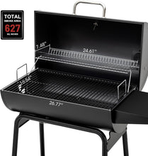 Load image into Gallery viewer, Premium 30-Inch Outdoor Charcoal Grill with Side Storage and Easy-Clean Features