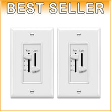 Load image into Gallery viewer, Ultimate Ceiling Fan &amp; Light Control Switch - Easy Slide Operation, 2.5A Rating