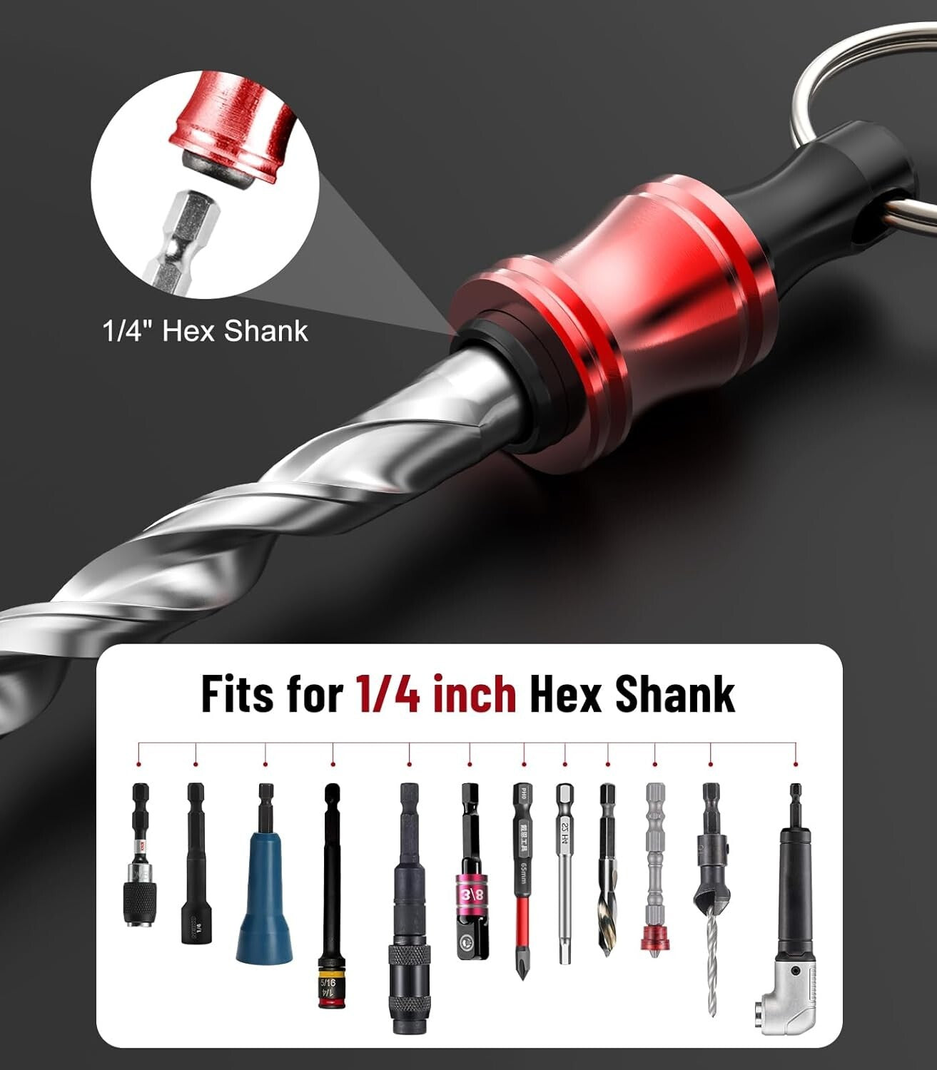 Ultimate 60pc Drill Bit Holder with Ball Bearing Locking Mechanism for Heavy Use