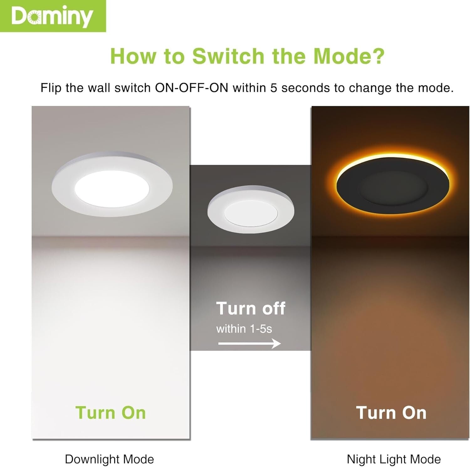 12-Pack 4 Inch Dimmable LED Recessed Lighting - 5 Color Options, ETL Approved