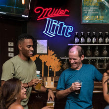 Load image into Gallery viewer, Handmade Miller Lite Neon Sign - Dimmable Wall Decor for Home Bars and Pubs