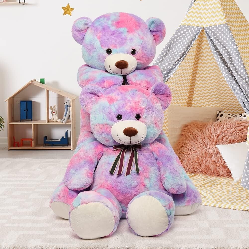 Tezitour 52-Inch Giant Plush Teddy Bear - Ideal Gift for Children and Girlfriend