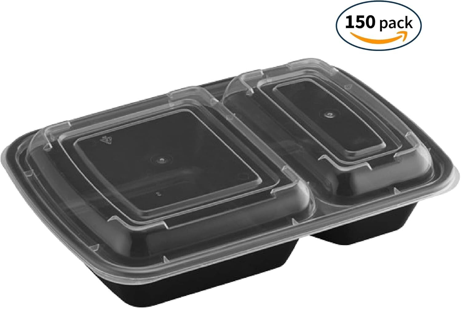 150 Pack of 32 oz BPA Free Takeout Containers - Microwavable & Dishwasher Safe