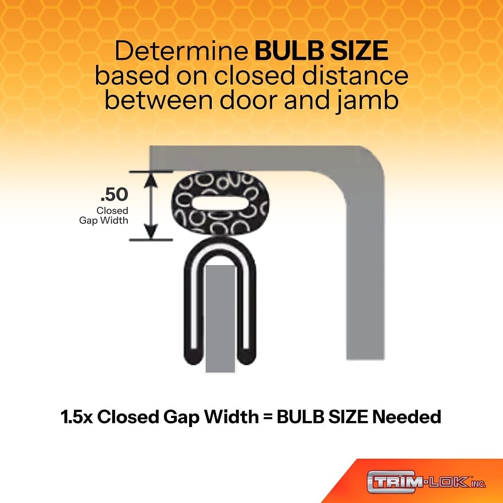 Flexible Trim Seal with Top Bulb – 25ft Weather-Resistant Seal for Cars & Boats