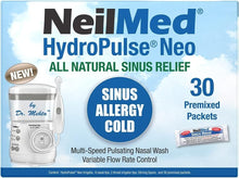 Load image into Gallery viewer, HydroPulse Neo: Multi-Speed Nasal Irrigation System with 30 Sinus Rinse Packets