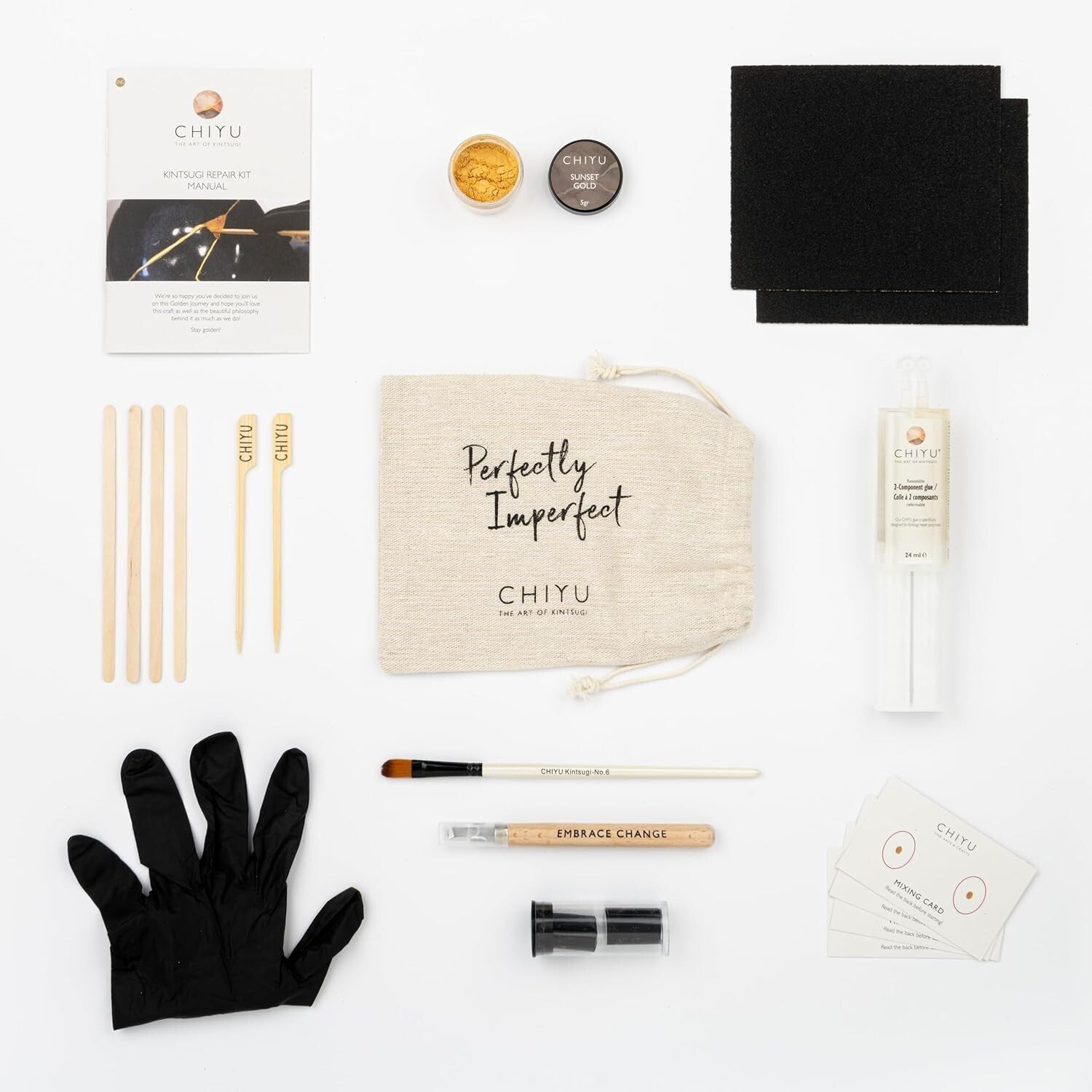 Food Safe Kintsugi Gold Repair Kit - Transform Broken Objects Elegantly