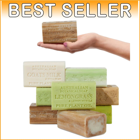 Organic Australian Goat Milk Soap - 8 Large Bars with Shea Butter Enrichment