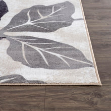 Load image into Gallery viewer, Contemporary Floral Design 6'7" x 9' Indoor Rug - Non-Slip Rubber Backing
