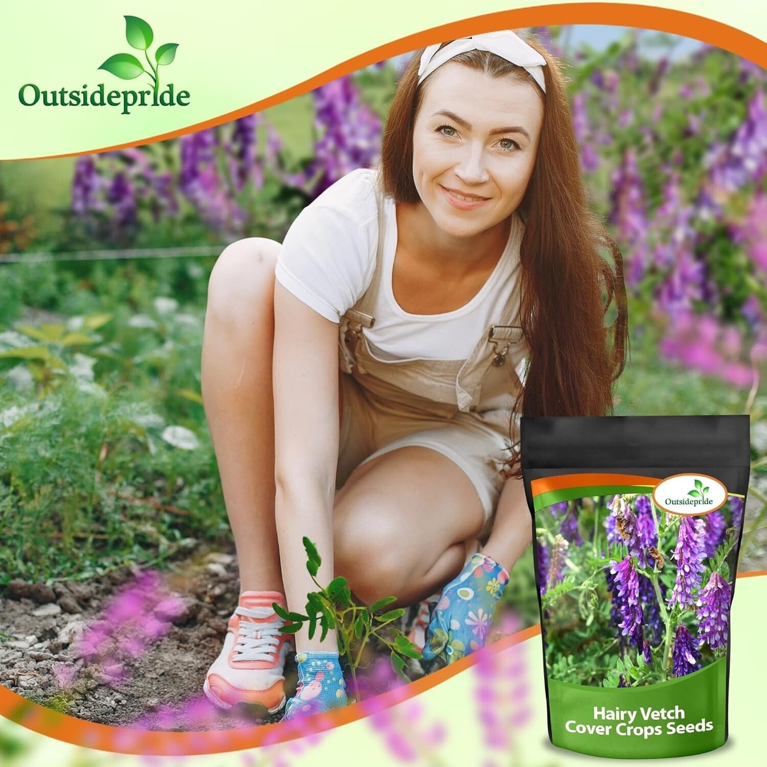 Pollinator Friendly Hairy Vetch Seeds - 10 Lbs for Soil Health & Biodiversity