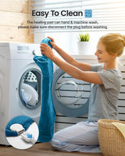 Load image into Gallery viewer, Weighted Electric Heating Pad with 6 Heat Settings - Ideal for Comfort &amp; Relief