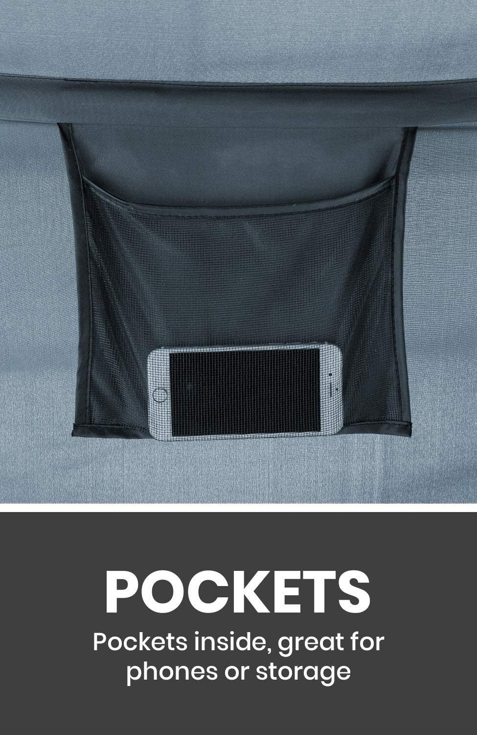 Durable Pongee Fabric Twin Bed Canopy Tent - Effortless Setup & Light Reduction