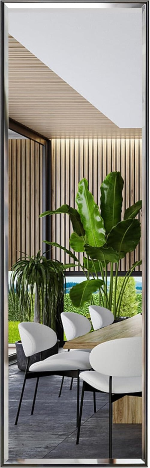 Elegant 14x48 Inch Full-Length Wall Mounted Mirror for Bedroom & Bathroom Decor