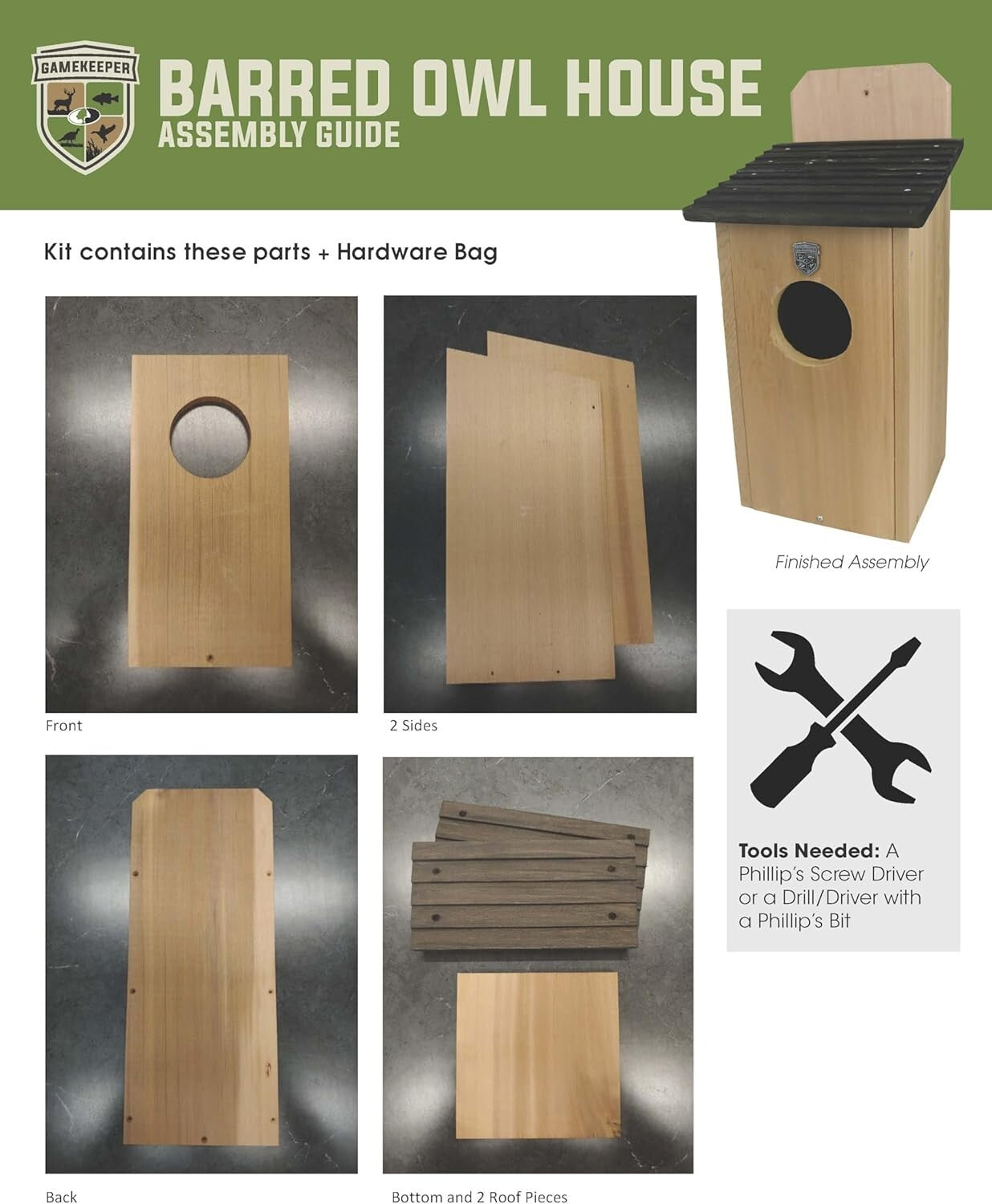 Elevate Your Yard with a 22.5" Cedar Barred Owl House - Perfect for Pest Control