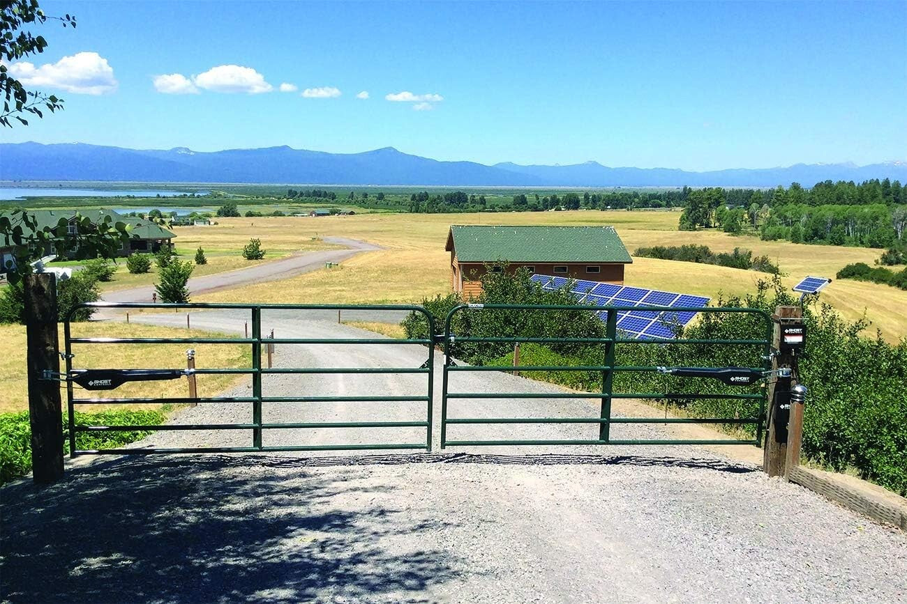 DIY Solar Dual Swing Gate Opener with 10W Panel - Long-Range Remote Control