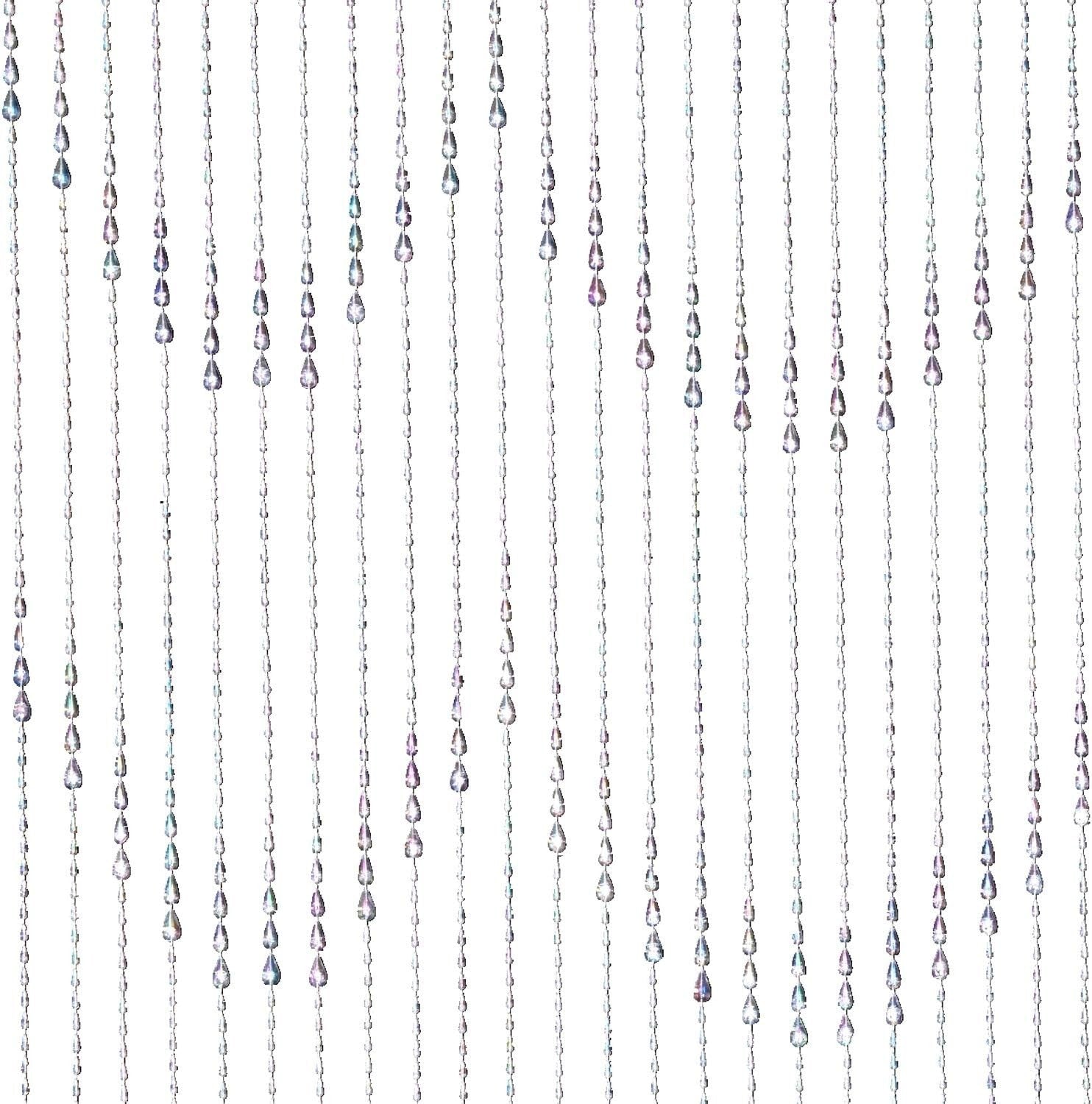 Adjustable 3FT x 6FT Beaded String Curtain – Charming Home Decoration