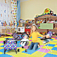 Load image into Gallery viewer, Toddler-Friendly 4 Piece Doll Accessories Set - Stroller, High Chair &amp; Carry Bag