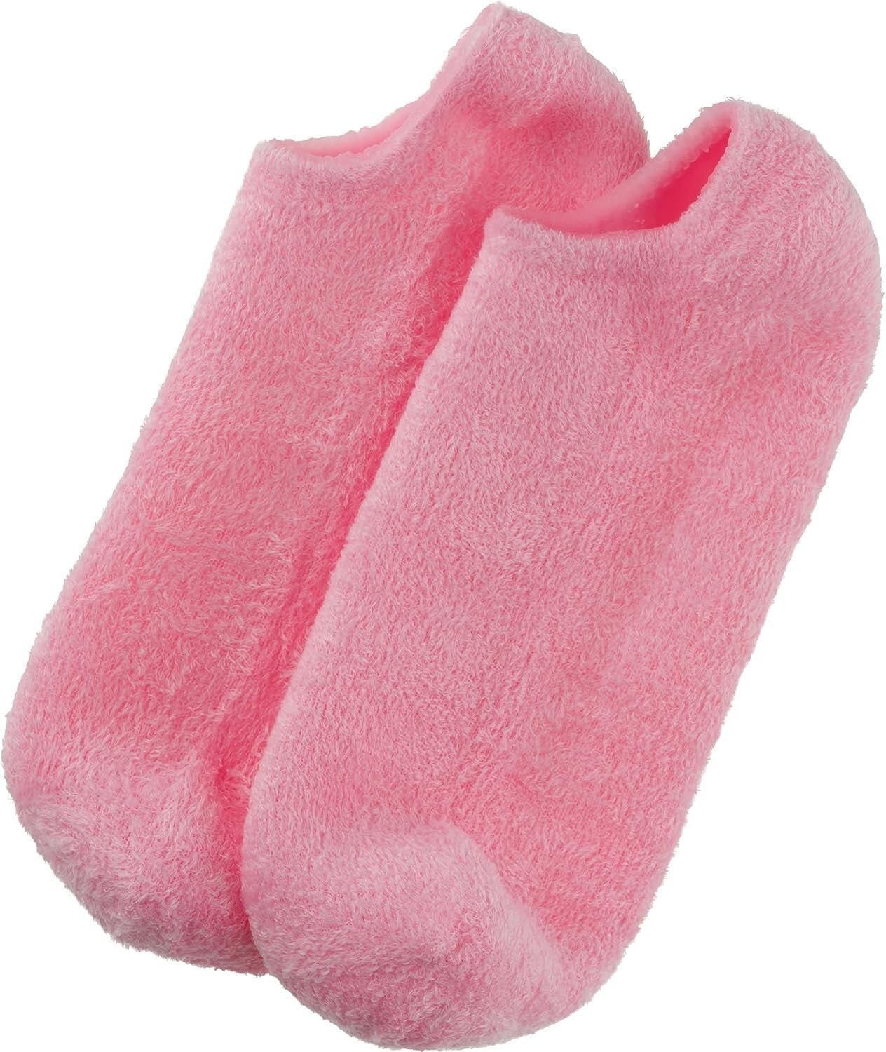 Hydrating Gel Socks 2-Pack for Overnight Moisturizing Therapy – Pink & White
