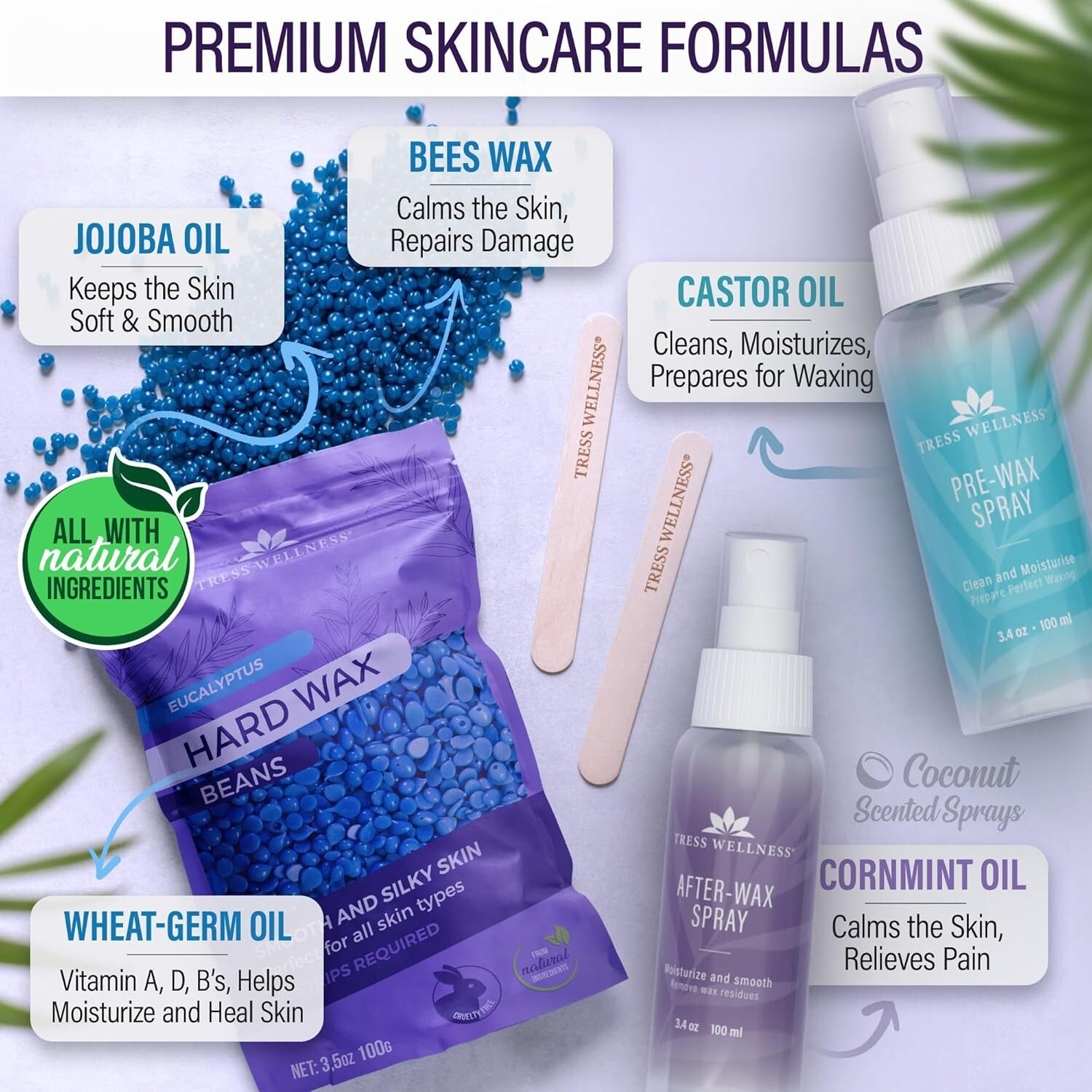 All-in-One Brazilian Waxing Kit for Sensitive Skin - Digital Display & Easy Use