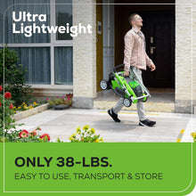 Load image into Gallery viewer, Lightweight 40V Battery-Powered Push Mower with 5 Cutting Positions &amp; Charger