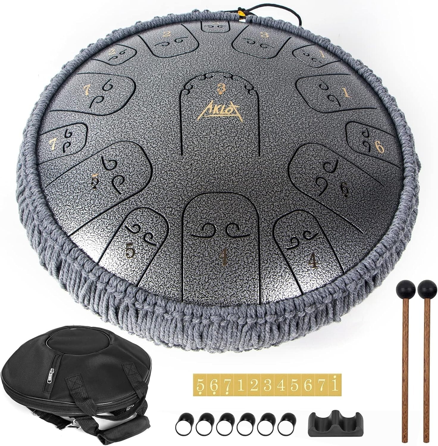 Ethereal Sound 14" Steel Tongue Drum - Perfect for Beginners and Professionals