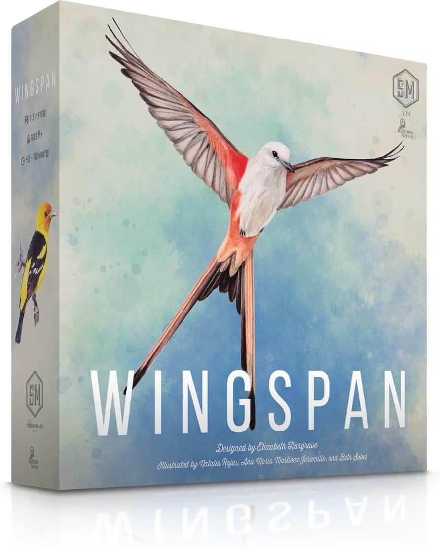 Wingspan Board Game - Beautifully Illustrated Strategy for Bird Lovers (14+)