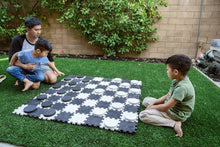 Load image into Gallery viewer, Portable 4ft x 4ft Giant Checkers &amp; Tic Tac Toe Game - Easy-Clean Foam Design