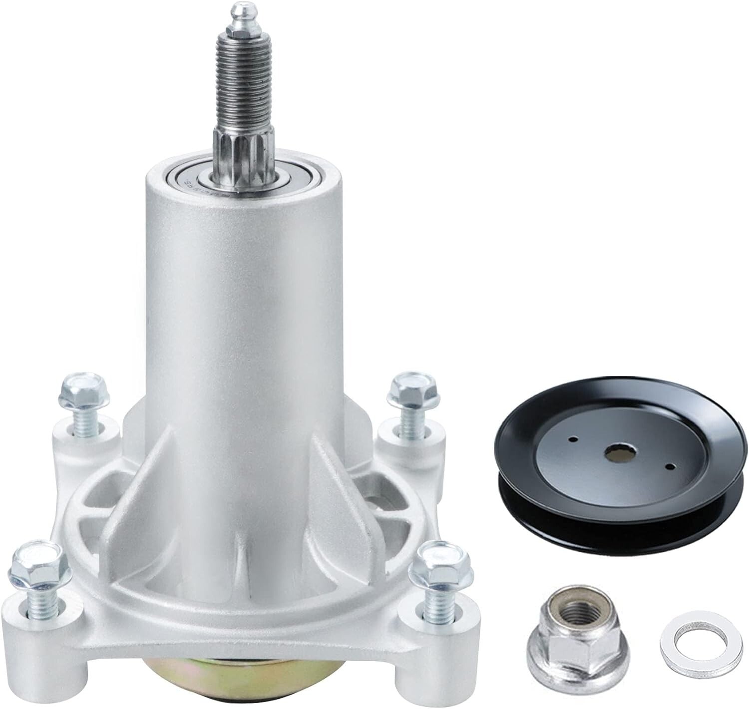 Efficient 2-Pack Spindle Assembly & Pulley for AYP 42", 46", 48", 54" Mowers