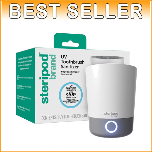 Compact UV Sanitizer for Toothbrushes - Fast Cleaning & Family-Friendly Design