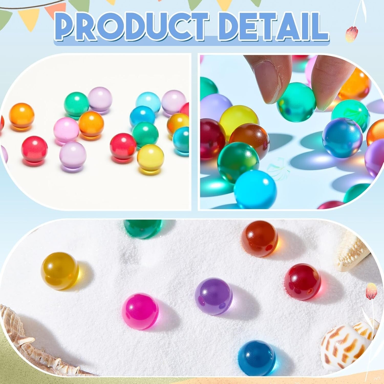 0.55 Inch Cat Eyes Glass Marbles - 1000 Pieces for DIY fun & Educational Play