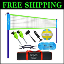 Load image into Gallery viewer, Outdoor Volleyball Set with Easy Setup &amp; Carry Bag - Perfect for Family Fun