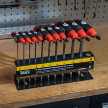 Load image into Gallery viewer, Durable T-Handle Allen Wrench Set with Organized Metal Stand - 10 Sizes Included