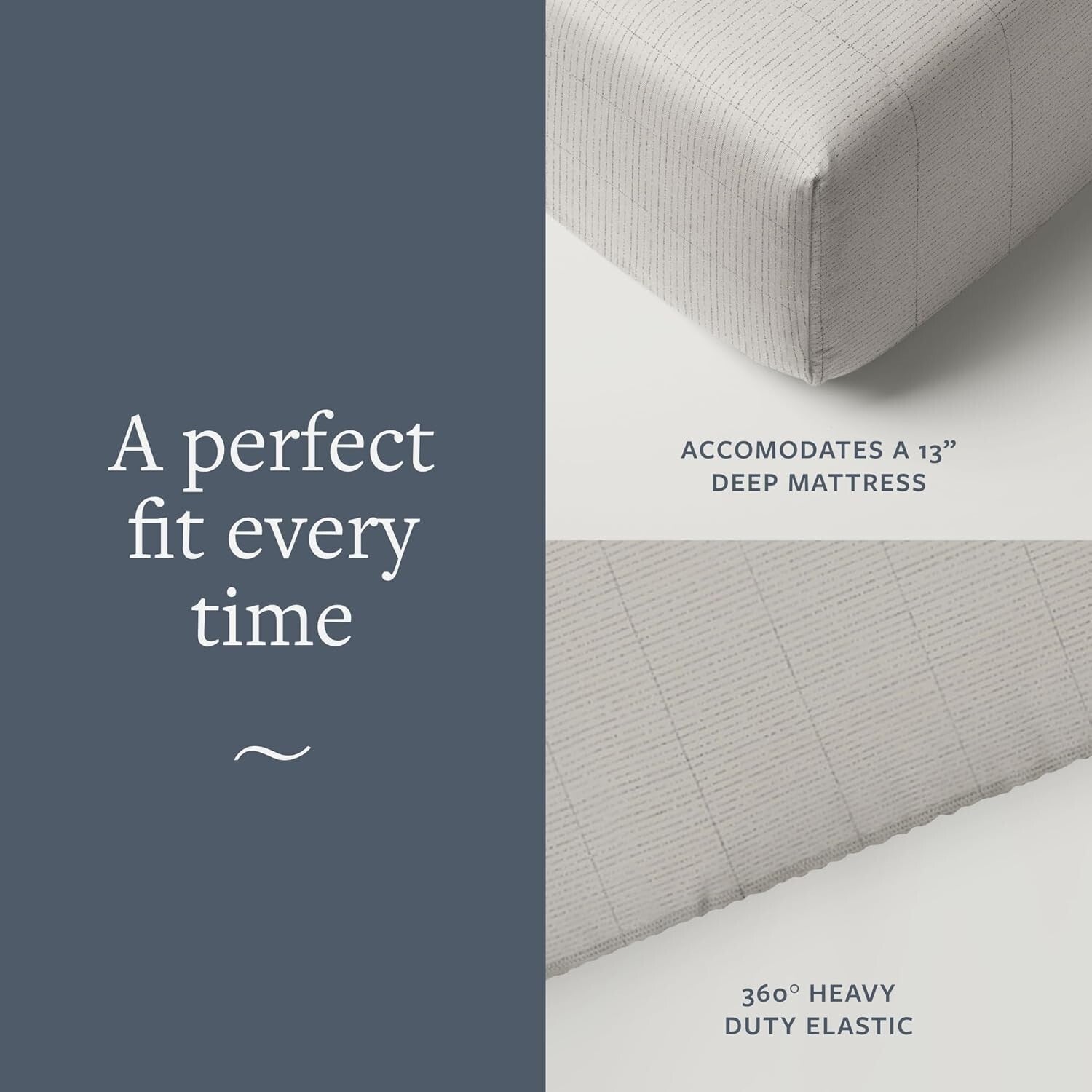 California King Organic Fitted Grounding Sheet with Silver Fiber - Gray 400TC