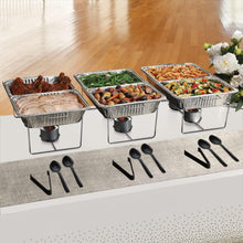 Load image into Gallery viewer, Multi-Color Party Serving Set: 36 Pieces with Chafing Dish and Table Covers