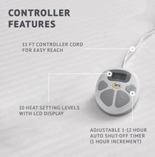 Load image into Gallery viewer, Waterproof Heated Mattress Pad with 10 Heat Settings for Comforting Sleep