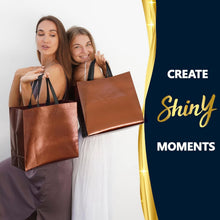 Load image into Gallery viewer, Large Reusable Gift Bags (Set of 60) - Shiny Brown Metallic Finish for Gifting