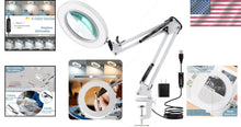 Load image into Gallery viewer, Adjustable 10X Magnifying Glass with LED Light &amp; Eye Protection - Versatile Tool