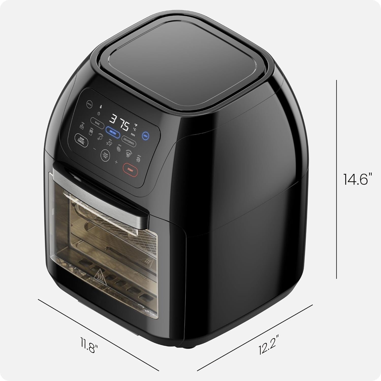 Advanced Touch Control Digital Air Fryer & Dehydrator - Crispy & Healthy Meals