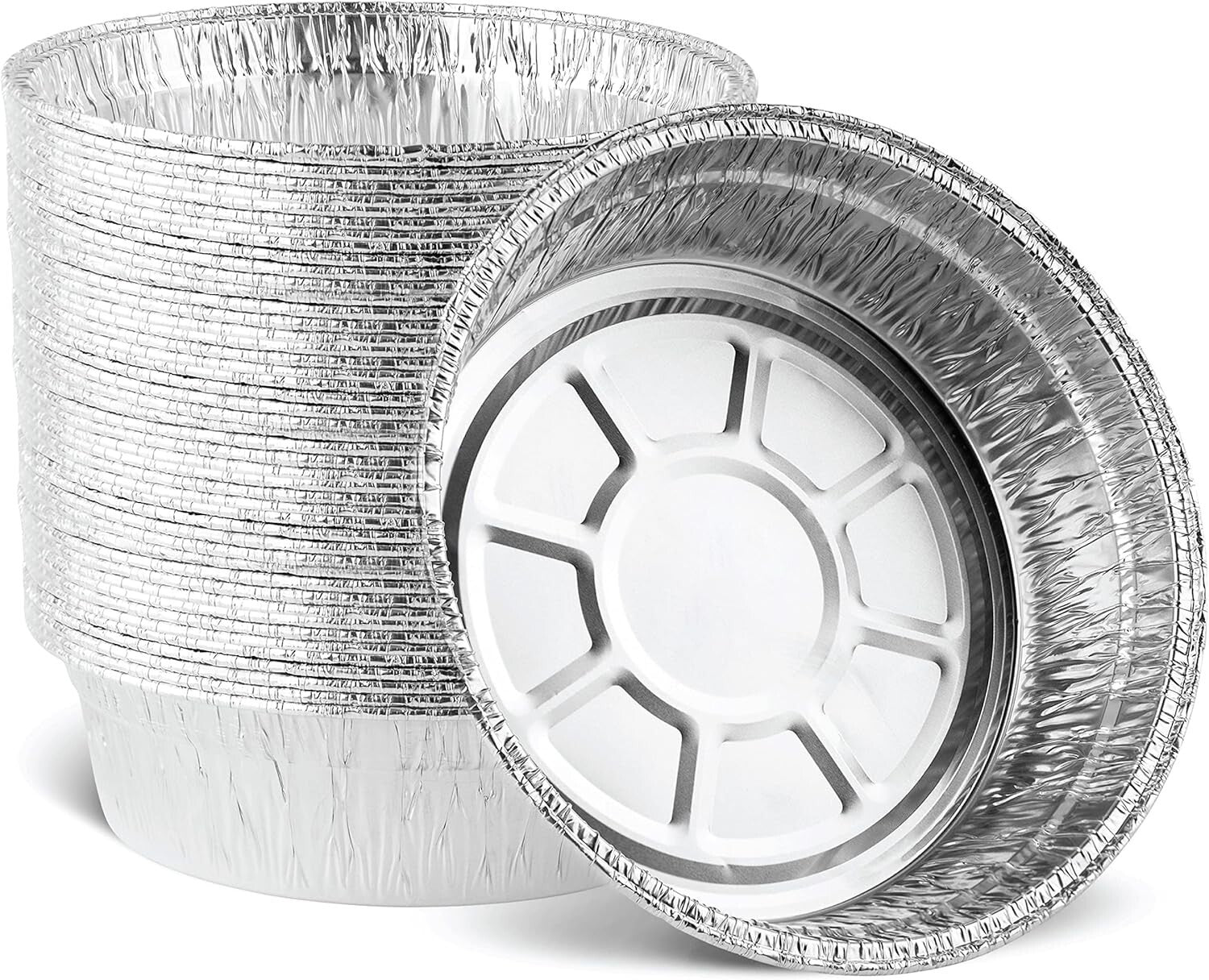 Heavy-Duty 9 Inch Round Aluminum Foil Pans - Ideal for Baking and Parties