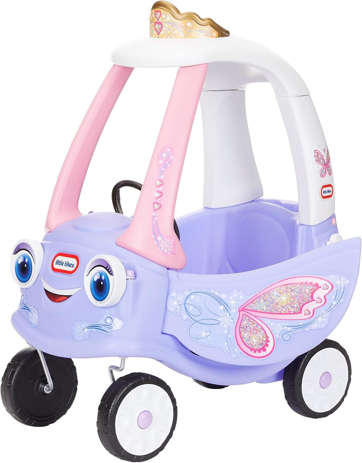 Charming Fairy Ride-On Cozy Coupe with Parent Handle - Perfect Gift for Kids