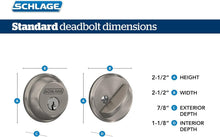Load image into Gallery viewer, ANSI Grade 1 Matte Black Double Cylinder Deadbolt for Top Security Solutions