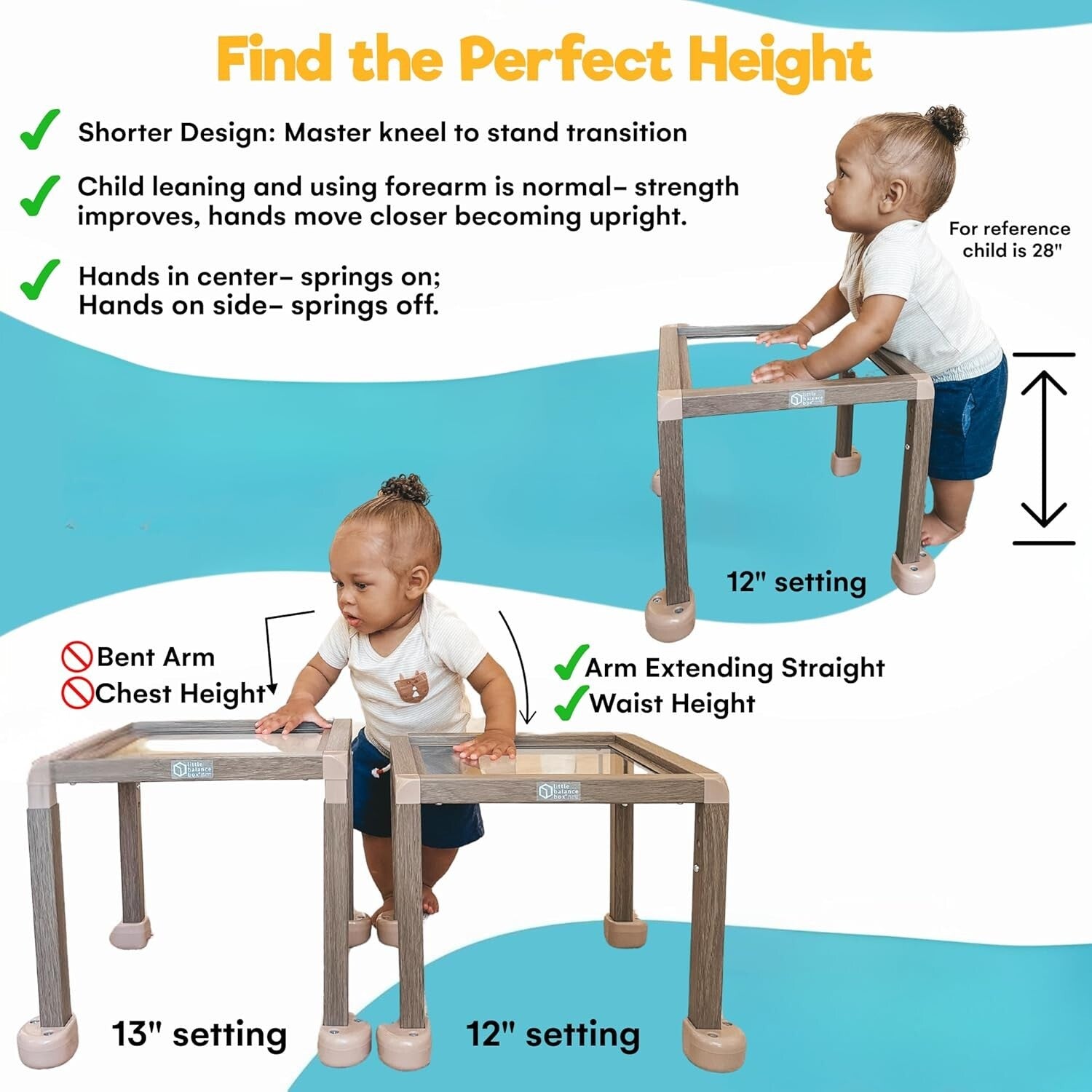 Safe and Stable Montessori Baby Walker with Activity Table for Confident Walking
