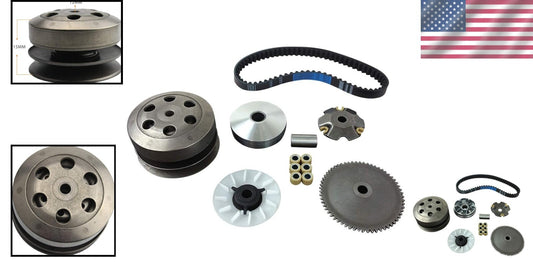 Complete Kit: 50cc Scooter Clutch Assembly & Variator for Smooth Performance