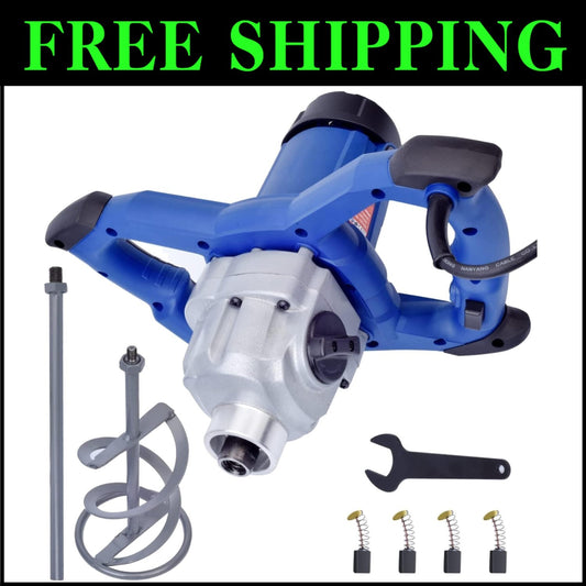 Lightweight 1800W Electric Mixer with 7 Speeds - Perfect for Paint, Grout & More