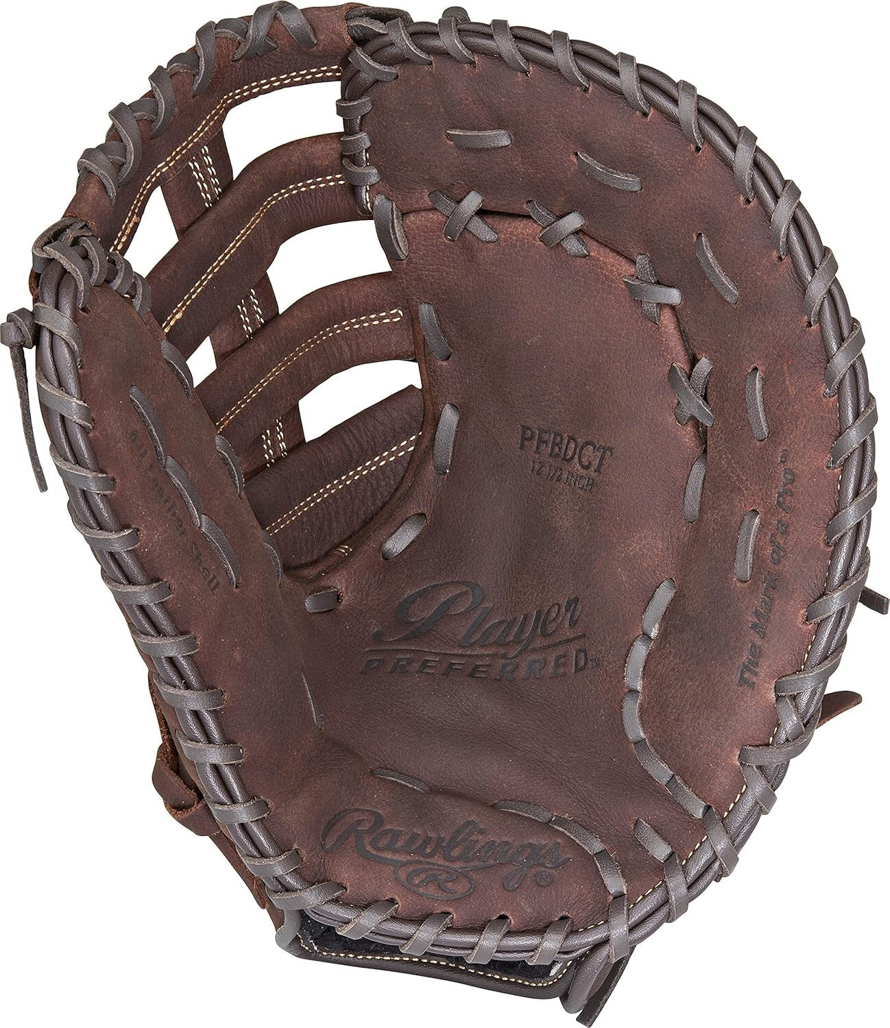 12.5" Adult Baseball/Softball Glove | Durable Full Grain Leather First Base Mitt