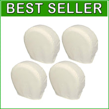 Load image into Gallery viewer, Universal Fit Tire Covers in White - Tough 39''-42'' Protection for Campers