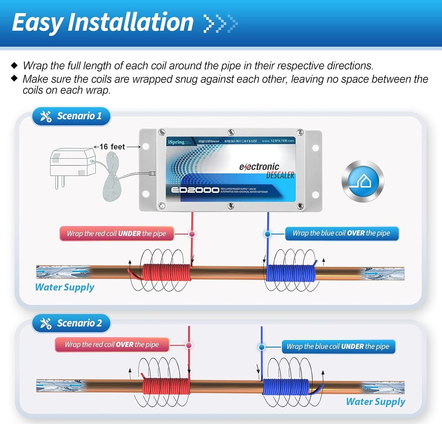 Whole House Water Descaler - Salt-Free Alternative for Hard Water Solutions