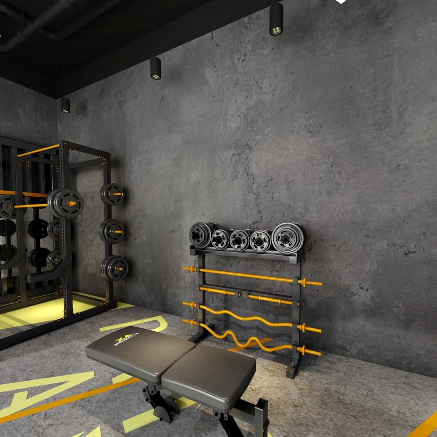 Textured Darker Grey Concrete Wallpaper 16"×1181" - Perfect for Bedroom & Gym