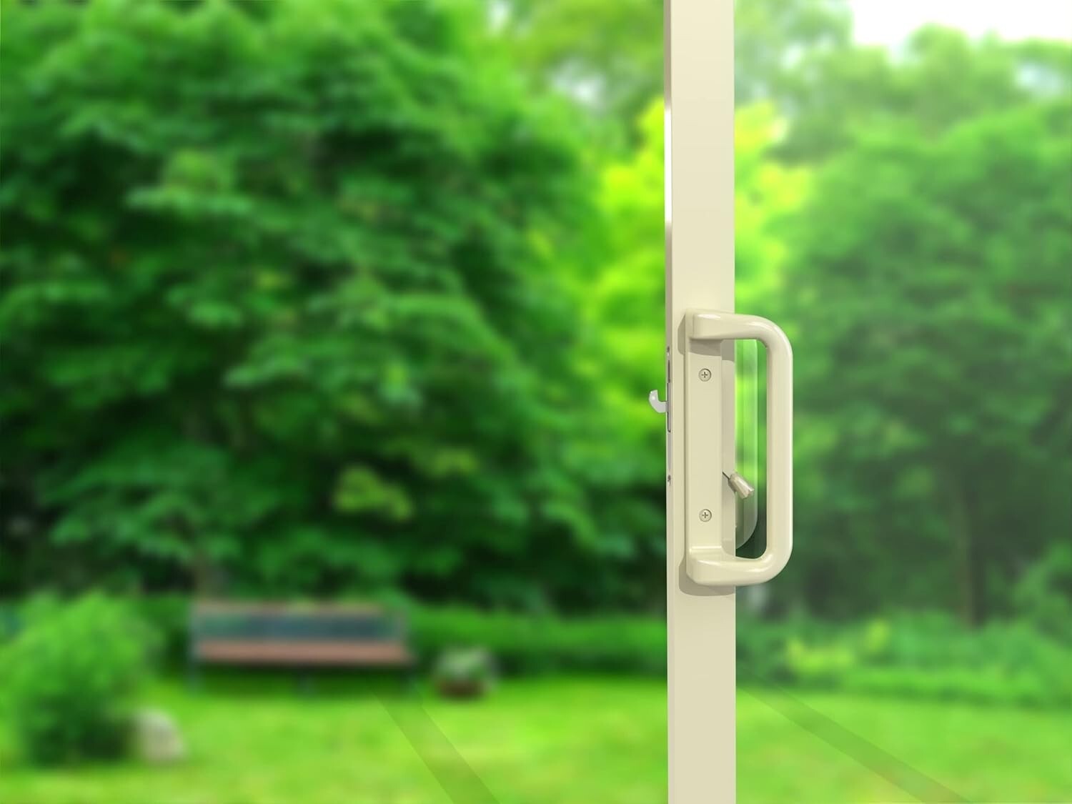 Aluminum Patio Sliding Door Handle Set with Mortise Lock - Attractive Design