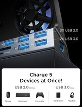 Load image into Gallery viewer, 10-in-1 Docking Station for Steam Deck OLED &amp; ROG Ally with Dual Cooling Fans